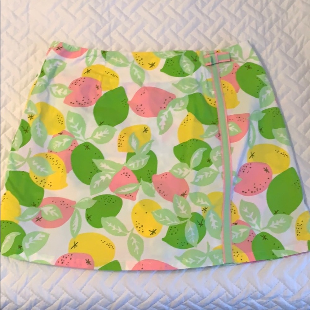 Lilly Pulitzer lemon skirt